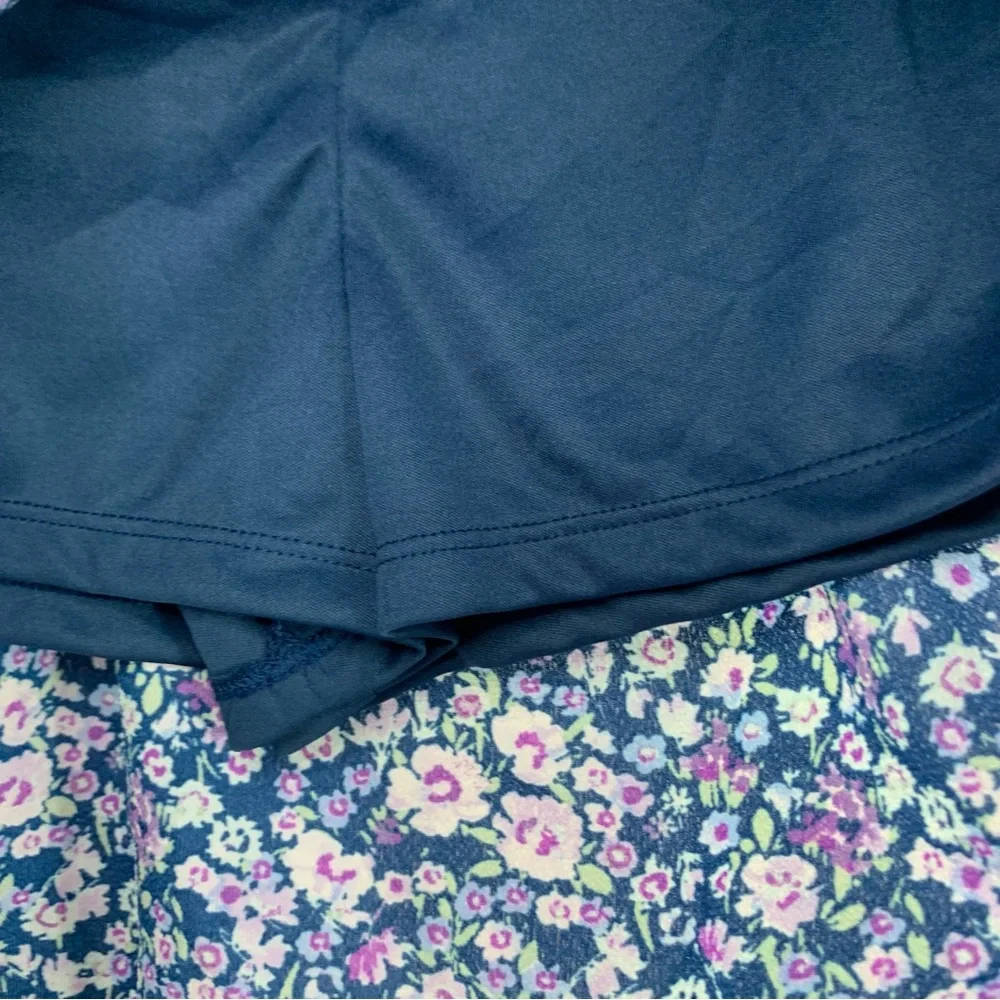 NWT Speechless Kids Navy/Lavender Floral Skirt, Size 16 - Picture 5 of 9